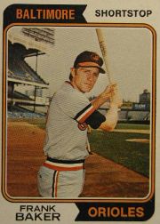 1974 Topps Baseball Cards      411     Frank Baker